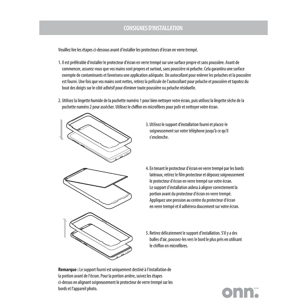 onn. Samsung Galaxy S23 Screen Protector, Easy Application Tray