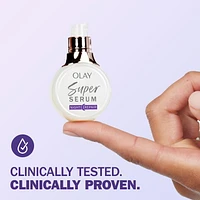 Super sérum Olay avec niacinamide, vitamine C, peptide de collagène, vitamine E et acide alpha-hydroxylé (AHA), 14ML