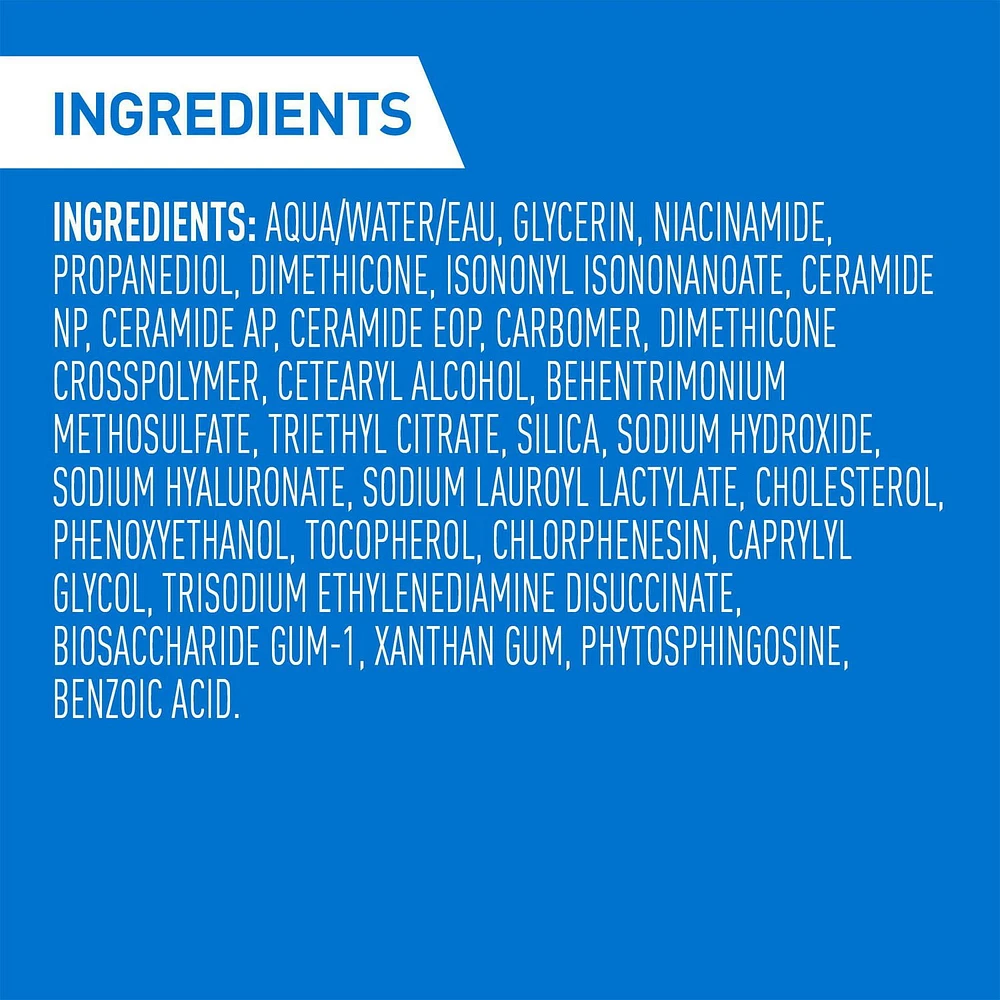 CeraVe Ultra-Light Moisturizing Gel | Fragrance-Free, Lightweight Face Moisturizer with Ceramides, Niacinamide, Hyaluronic Acid. 52 mL, CRV ULTRA LIGHT GEL 1.7OZ CA