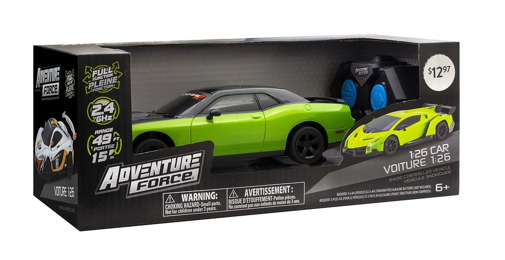 Adventure Force  1:26 Remote Control Car-Dodge Challenger