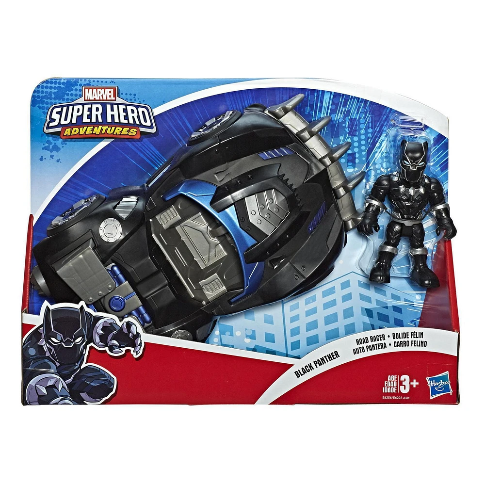 Playskool Heroes Marvel Super Hero Adventures Black Panther Road Racer