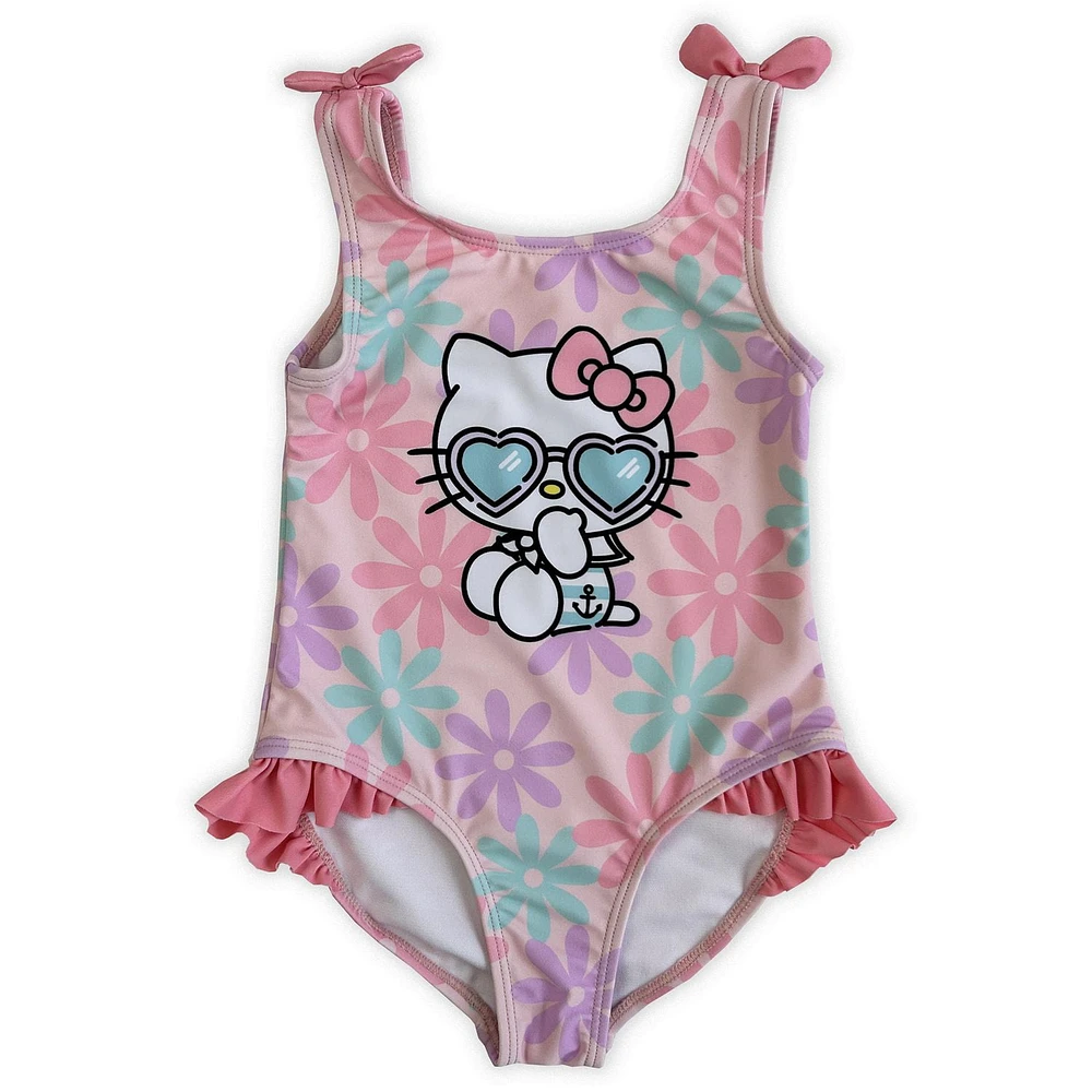 Hello Kitty Maillot de bain 1 pièce pour petites filles.