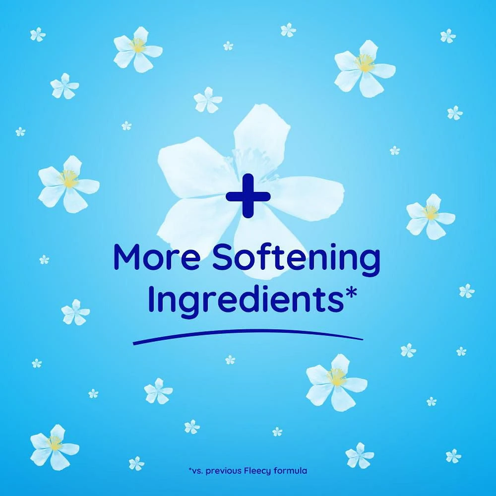 Fleecy Liquid Fabric Softener, Aroma Therapy Calm. (Fabric Conditioner), 1.36L - 57 Loads