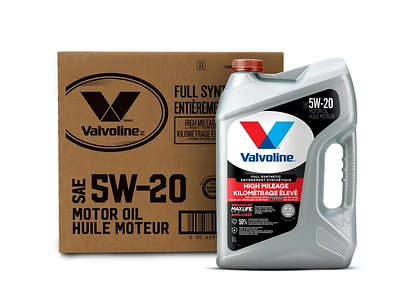 Valvoline Full Synthetic High Mileage MaxLife 5W-20 Motor Oil 5L Case Pack