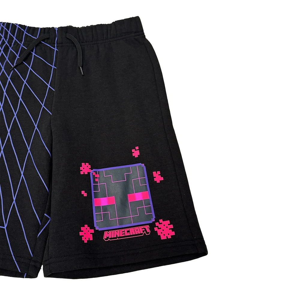 Minecraft Boys Strange Flowers Shorts