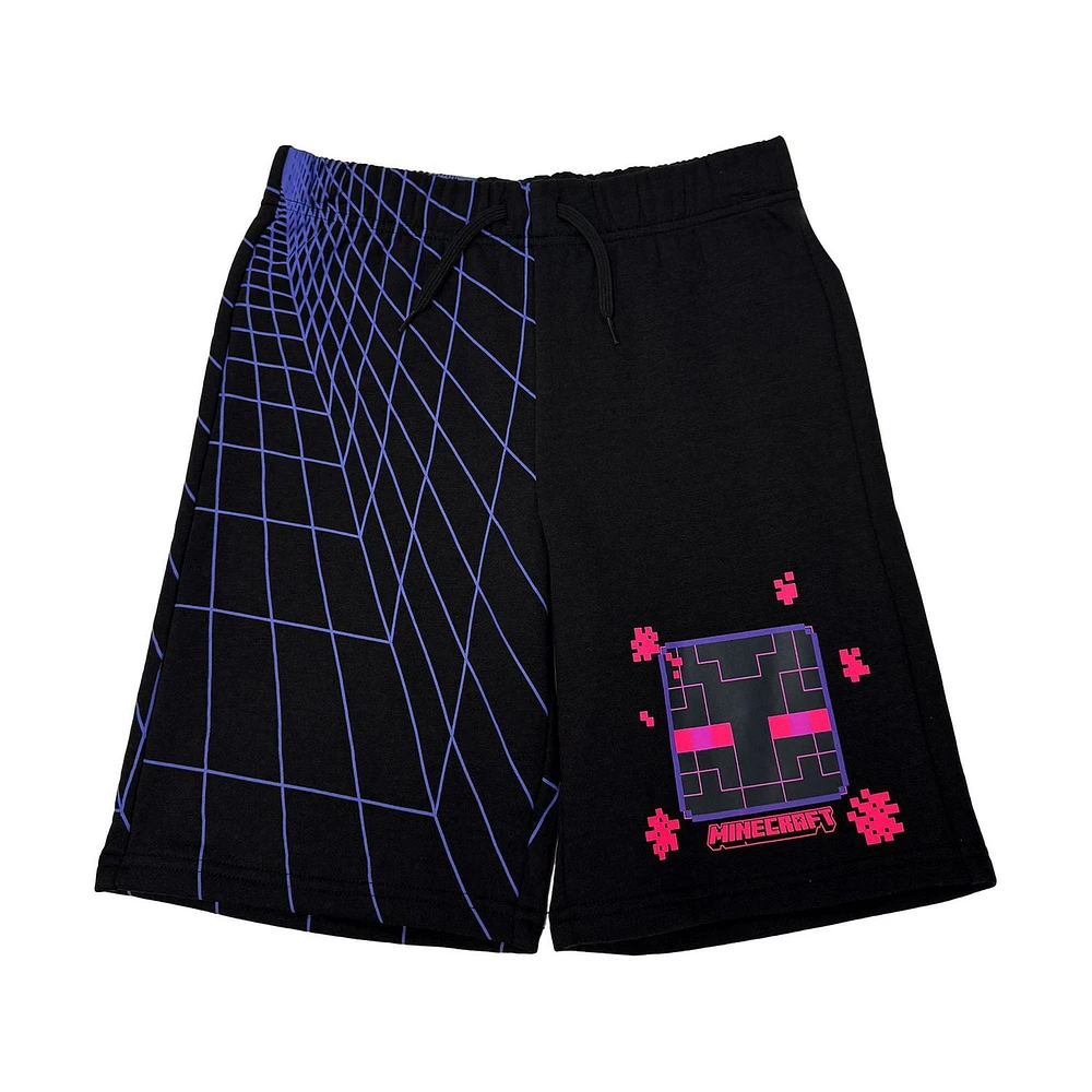 Minecraft Boys Strange Flowers Shorts
