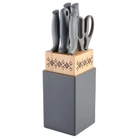 Tia Mowry 7 Piece Cutlery Set with Block