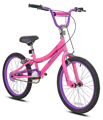 Movelo KJ 20" Girls BMX Bike- Pink, Ages 5-9