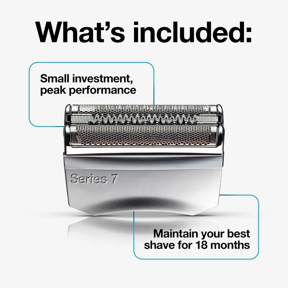 Braun Series 7 70S Electric Shaver Head Replacement Cassette – Silver, 1CT