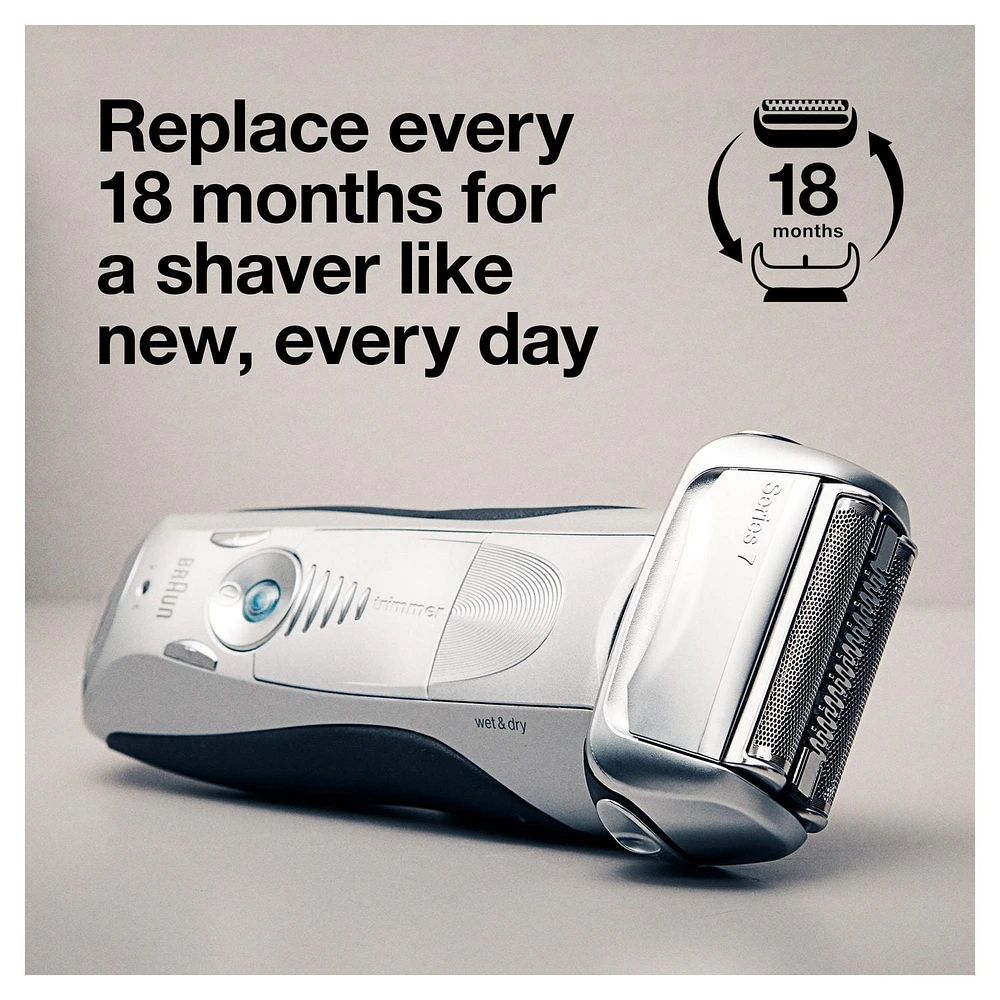 Braun Series 7 70S Electric Shaver Head Replacement Cassette – Silver, 1CT