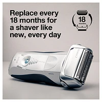 Braun Series 7 70S Electric Shaver Head Replacement Cassette – Silver, 1CT