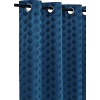 Safdie & Co. Curtain 84L Jacquard Brayden Navy