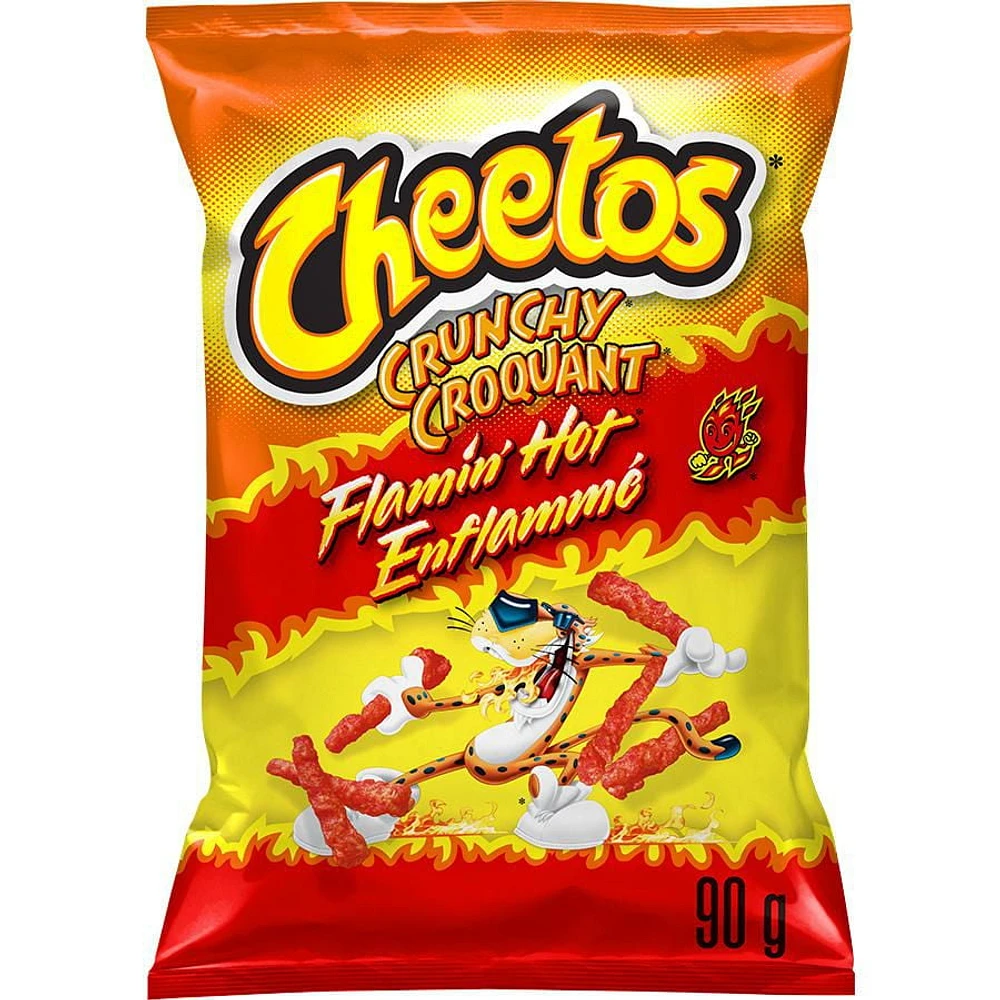 Cheetos Crunchy Flamin' Hot Cheese Flavoured Snacks