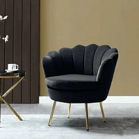 Heavenly Collection Black Accent Chair SET OF 2