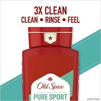 Nettoyant pour le corps Old Spice High Endurance pour hommes, parfum Pure Sport 532 ml, pur sport