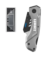 HART Folding Lock-Back Utility Knife with 10 Blades, Limited Lifetime Warranty