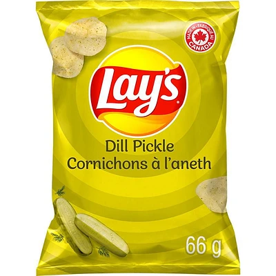 Lay's Dill Pickle flavoured potato chips, 66g
