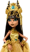 Monster High Howliday Winter Edition Cleo De Nile Collectible Doll in Golden Gown with Fringe Shawl