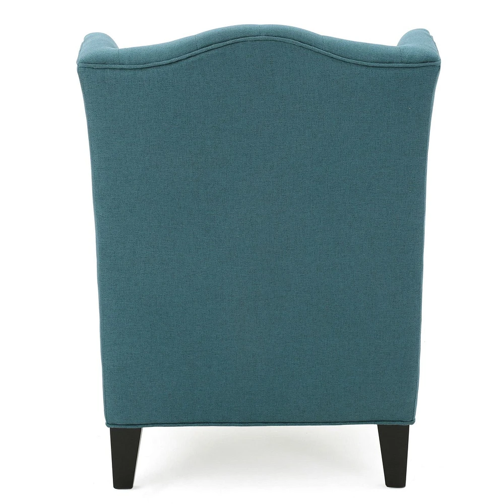 Noble House Adriana High-Back Fabric Club Chair