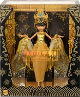 Monster High Howliday Winter Edition Cleo De Nile Collectible Doll in Golden Gown with Fringe Shawl