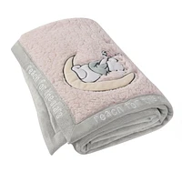 Disney Winnie the Pooh My First Blankie Sherpa Blanket, Pink