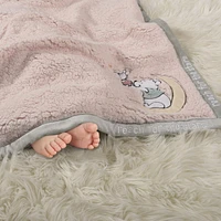 Disney Winnie the Pooh My First Blankie Sherpa Blanket, Pink