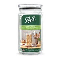 Ball Stack & Store Half-Gallon Glass Storage Jar, 9.9 Cup/79 oz., Glass Storage