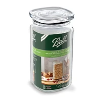 Ball Stack & Store Half-Gallon Glass Storage Jar, 9.9 Cup/79 oz., Glass Storage