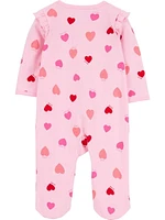 Carter's Child of Mine Sleep N Play pour bébé fille, cœur rose
