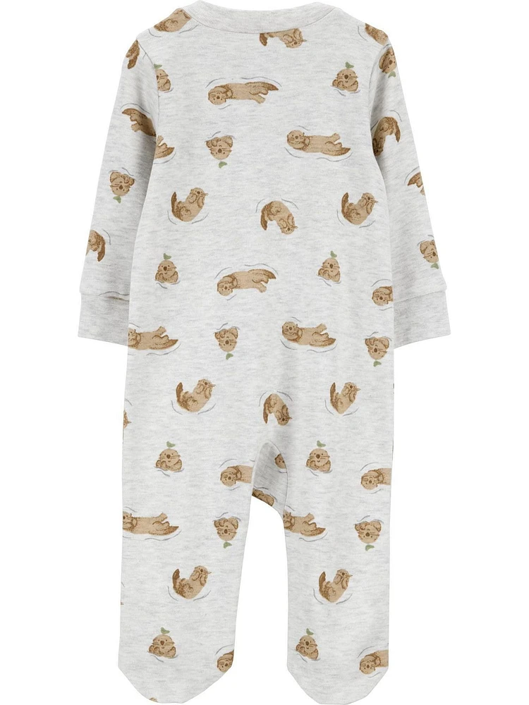 Carter's Child of Mine Baby Unisex Sleep N Play Otter, Preemie - 6/9 Months