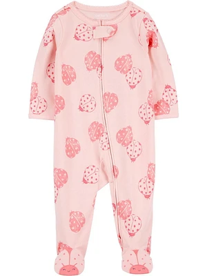 Carter's Child of Mine Baby Girls' Sleep N Play Pink Ladybug, Preemie