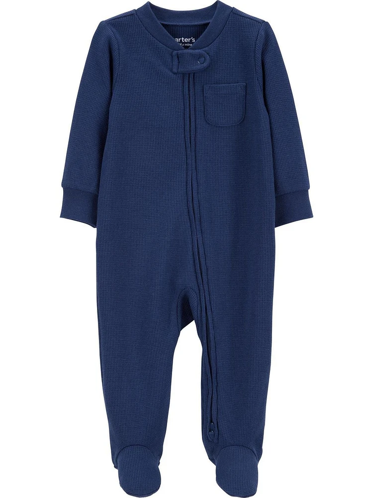 Carter's Child of Mine Baby Boys' Sleep N Play Navy, Preemie - 6/9 Months