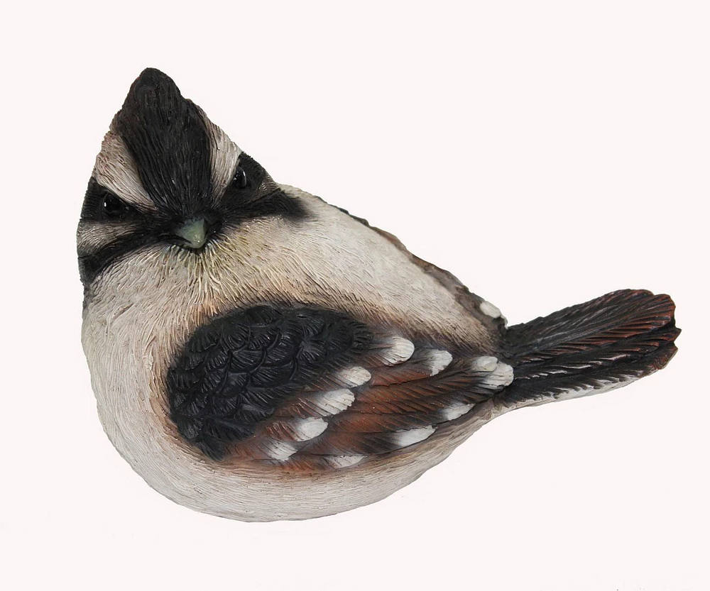 Mainstays Black and White Fat Bird Statue