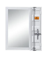 ACME Cargo Vanity Mirror in White