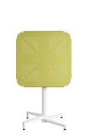 ACME Olson Folding Table in Yellow & White