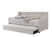 ACME Lianna Daybed & Trundle (Twin Size) in Fog Fabric