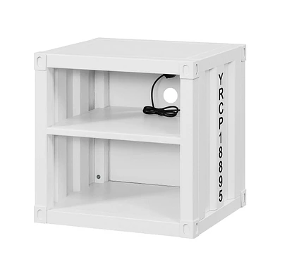 ACME Cargo Nightstand (USB) in White