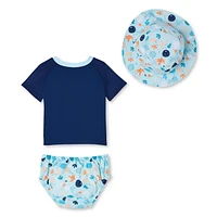 George Baby Boys' Diaper 3-Piece Swim Set