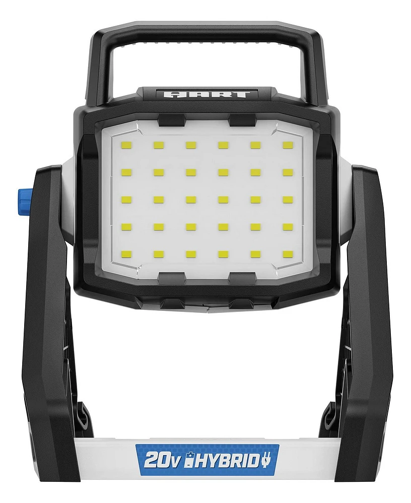 HART 20-Volt Hybrid LED Site Light, 1,800 Lumens (Battery Not Included), Limited 3-year warranty