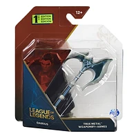 League of Legends, Official Darius Axe Collectible with Display Base, True Metal Weaponry, First Edition Collectible Grade, Premium Details, Tabletop Size, Ages 12 and Up