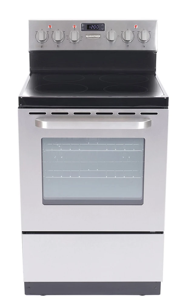 Marathon 24" Stainless Steel Schott Ceran Smooth Top Electric Range