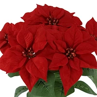 Mainstays 48.26 cm brousse artificielle Poinsettia intérieur, couleur rouge