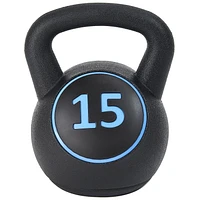 Everyday Essentials Wide Grip 3-Piece Kettlebell Set, includes 5 Lbs, 10 Lbs, 15 Lbs