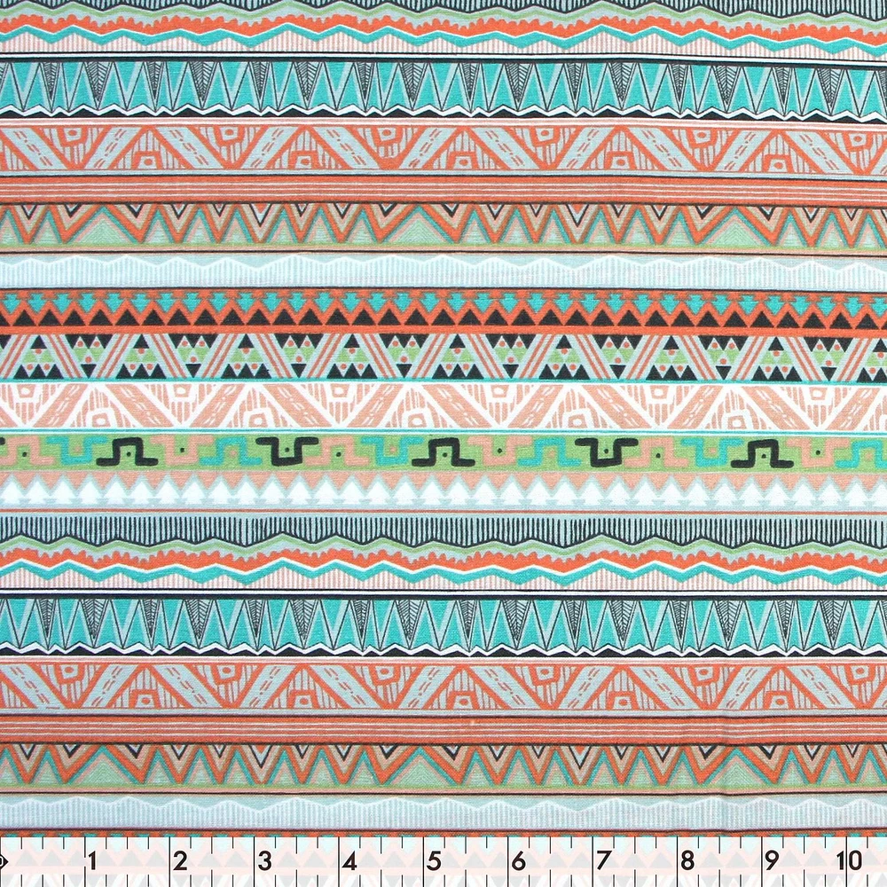 Fabric Creations Native Desert Stripes and Triangles Fat Quarter Pre-Cut Fabric - 18" x 21" / 45cm x 53cm, 18" x 21" / 45cm x 53cm