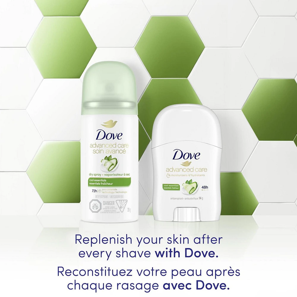 Antisudorifique Dove Soin Avancé Essentiels Fraîcheur 14 g Antisudorifique