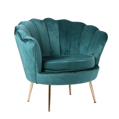 Plata Decor QUEEN LOUNGE CHAIR GREEN LIVING ROOM