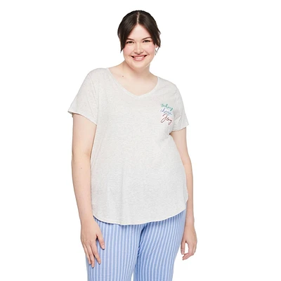 George Women's Plus V-Neckline Tee, Sizes 1X-3X