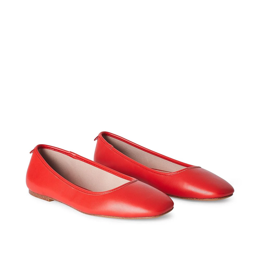 Time and Tru Women's Ballet Flats