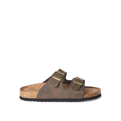 Time and Tru Women's Double Buckled Sandals