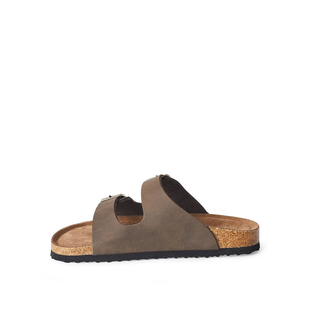 Time and Tru Women's Double Buckled Sandals